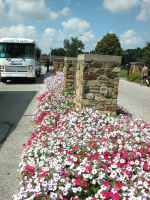 Fabulous flowers at park entrance